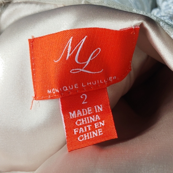 Monique Lhuillier Floral Lace Dress - Picture 4 of 5